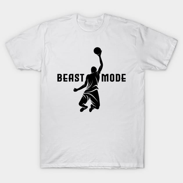 Beast mode basketball T-Shirt by s4rt4